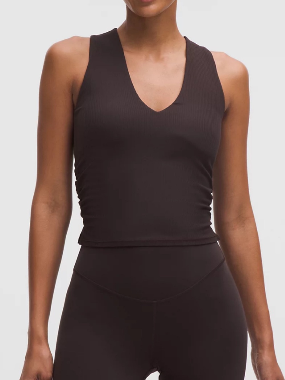 Lululemon Brown V-Neck Tank Top B-D cup